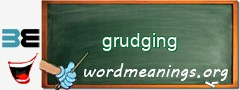 WordMeaning blackboard for grudging